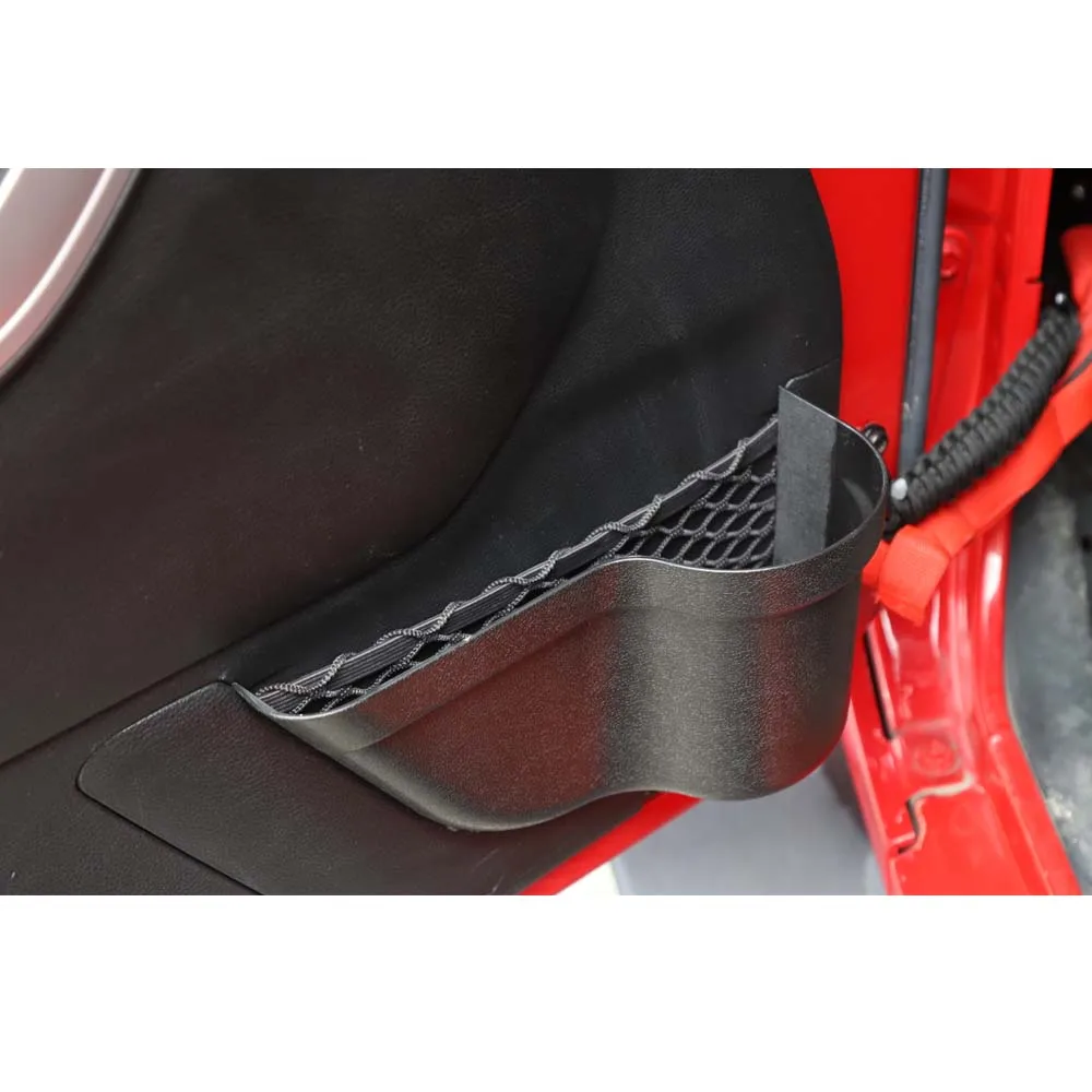 Car Front and Rear Door Storage Box Net For Jeep Wrangler JK 4 Doors 2011- Interior Auto Accessories 4Pcs/set