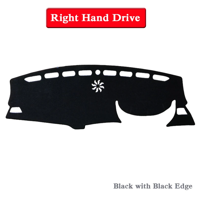 Car Styling Dashboard Avoid Light Pad Instrument Platform Cover Rose Mat For Peugeot 3008-Present LHD&RHD Anti-Dust Mat