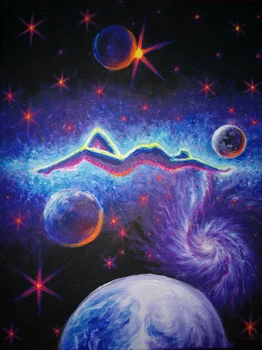 

JMINE Div 5D moonlight naked woman space galaxy Full Diamond Painting cross stitch kits art Scenic 3D paint by diamonds