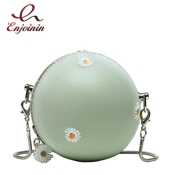 

Popular Small Daisy Cute Ball-Shaped Messenger Bag Ladies 2020 Fashion Small Purses Brand Designer Women Shoulder Bag