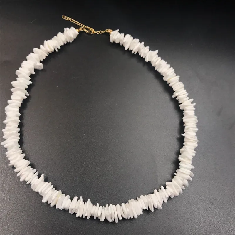 

JEAE AITOTO Boho New Shell Ladies Necklace White Natural Broken shell Necklace Material Simple Fresh Ladies Necklace Jewelry