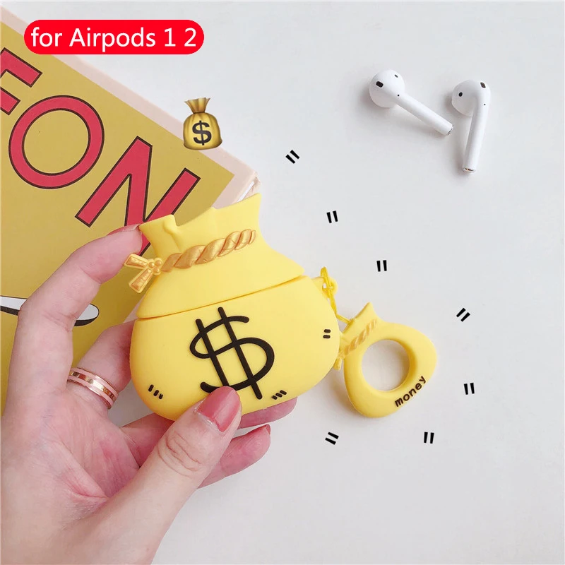 241 Wireless Bluetooth Earphone Cartoon Cute case For Apple Airpods 2 Headset soft Silicone Protective Cover For Airpods accessories - Цвет: 241