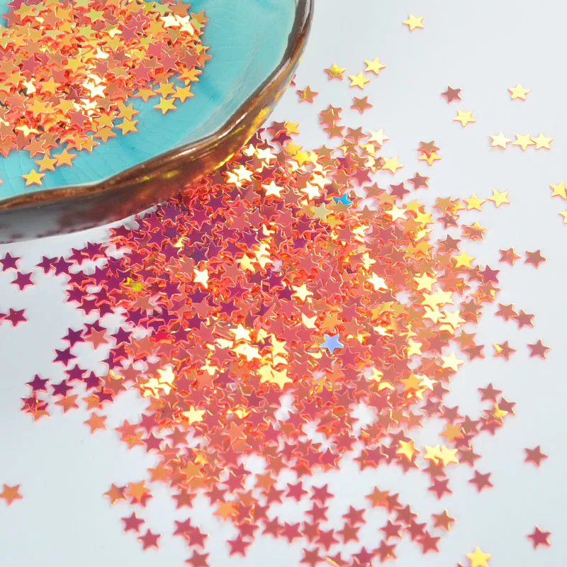 Glittering False Nail Star Sequins 10g/Pack 4mm Star Glitter Paillettes powder Craft nail fabric sequin Slime Wedding Decro sequins for crafts,sequin embroidery accessories,sequins accessories,nail art decor,sequins jewelry accessories