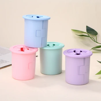 

Portable Dog Cat Dirty Paw Cleaner Cup Pet Puppy Dog Soft Feet Washer Bucket for Household Pet Dog Foot Paw Washing Cup 8x7.5CM