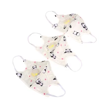 Мультяшная маска для детей от 3 до 10 лет, PM2.5, противодымная хлопковая маска, дыхательный клапан, противопылевая маска для рта, фильтр с активированным углем, респиратор