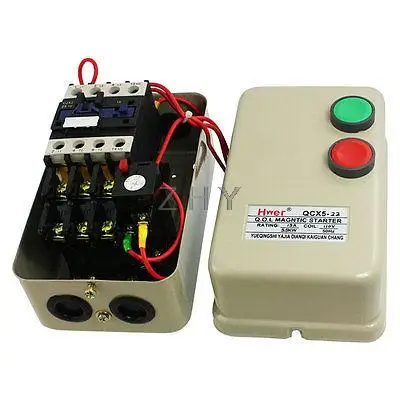 AC 110V Катушка 7,4 hp трехфазный Магнитный Запуск управления мотором 10-16A 3 полюса