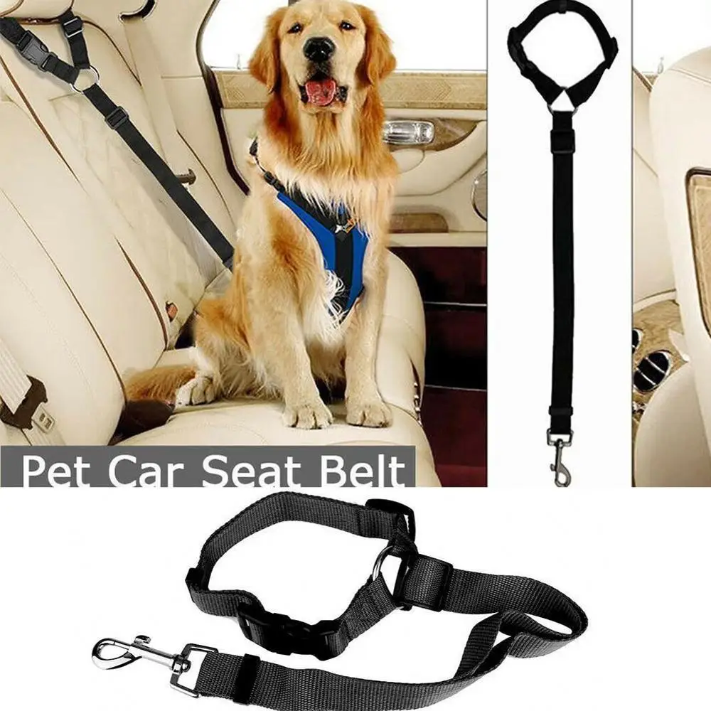 

Pets Dog Car Seat Safety Belt Nylon Fabric Adjustment Puppy Dogs Chest Belts Keep Cat Safe During Drives Polyester Pet Product
