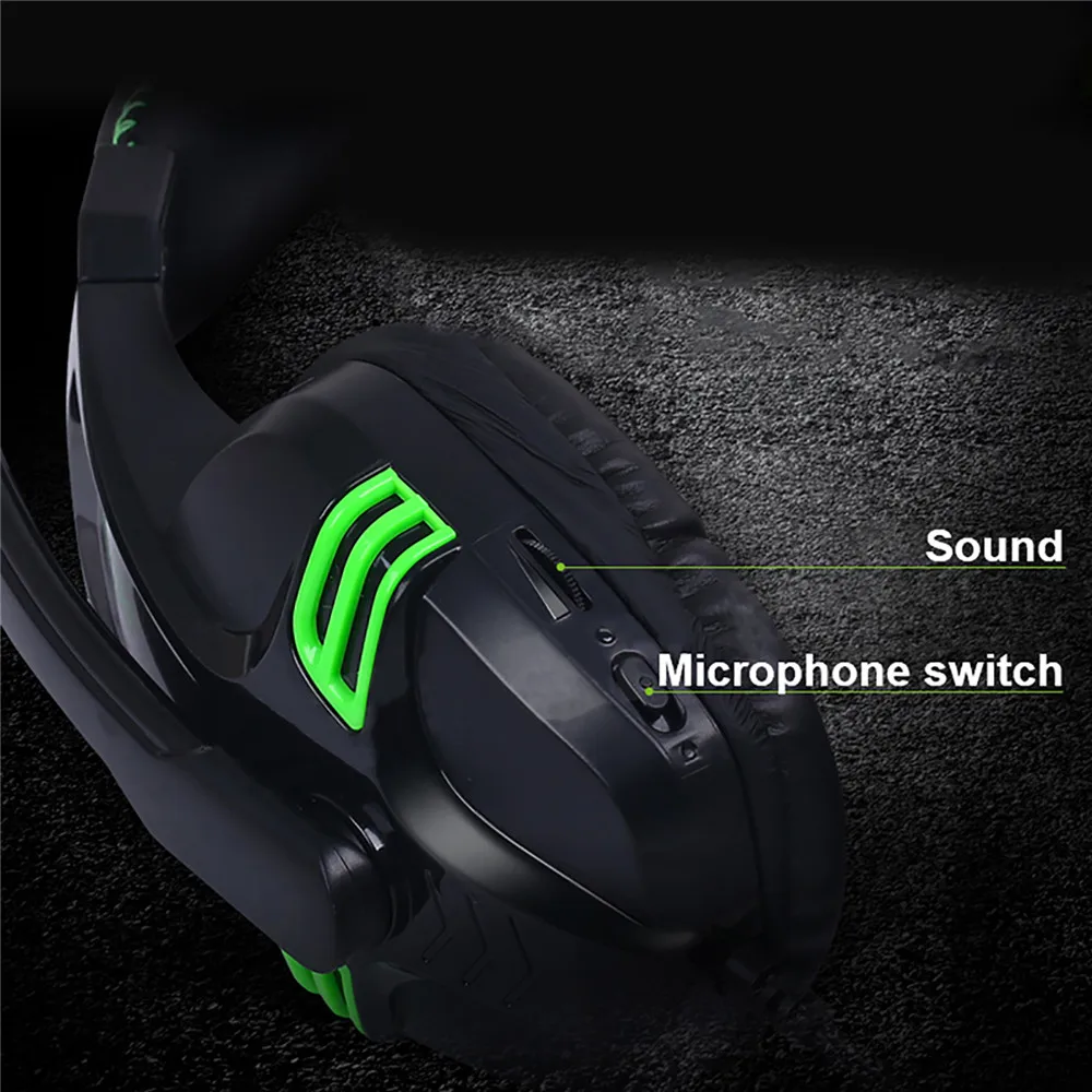 Gaming Headset with Microphone for PC Laptop Game Accessories 3 5mm Wired Game Headphone Heavy Bass Noise Reduction Headphones