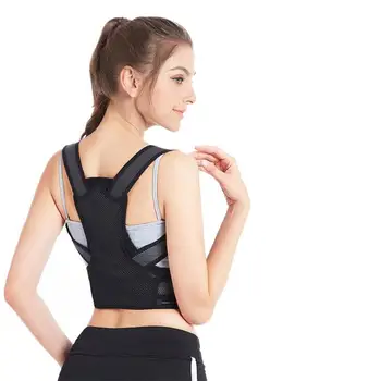 

Women Adjustable Back Trainer Men Back Posture Brace Clavicle Support Stop Slouching And Hunching Posture Correction