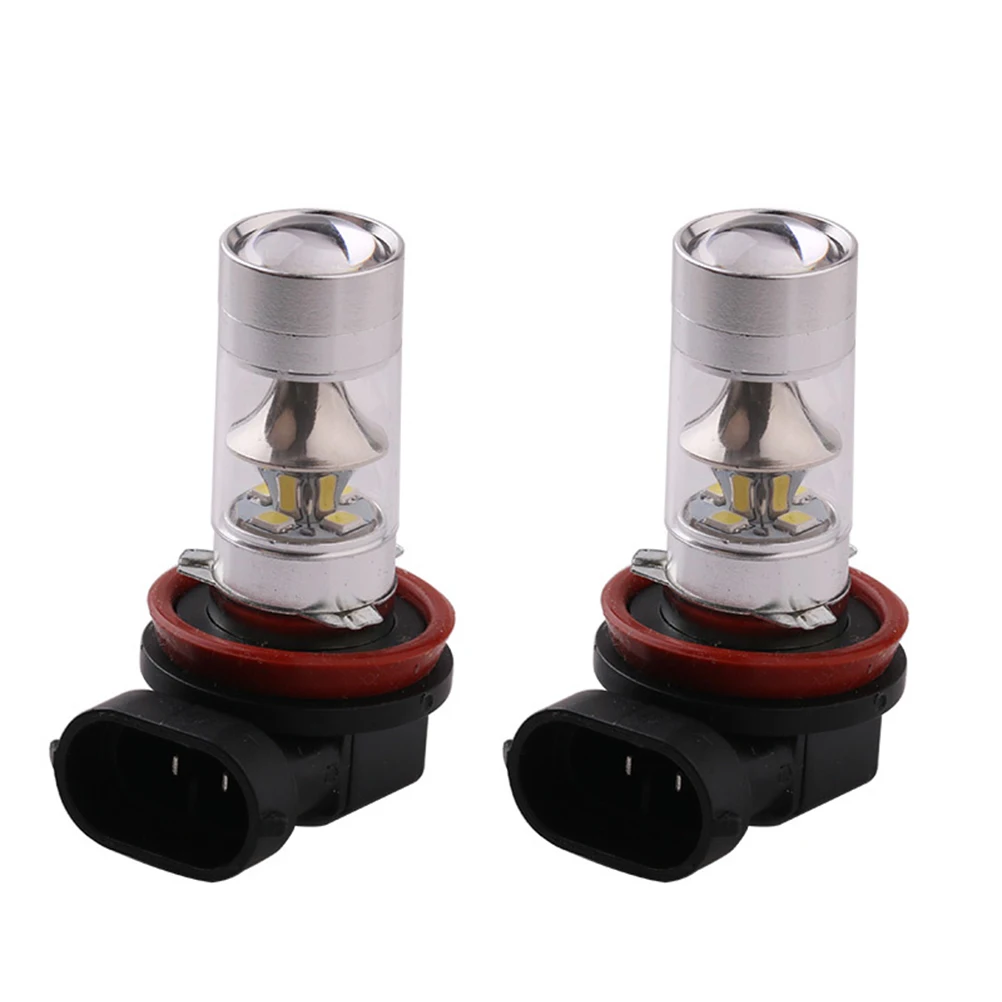 2 шт. супер яркий H11 60 Вт 12smd светодиодный свет высокой Мощность дневные ходовые огни Светодиодный свет для автомобиля светодиодный противотуманный свет замена лампы(белый