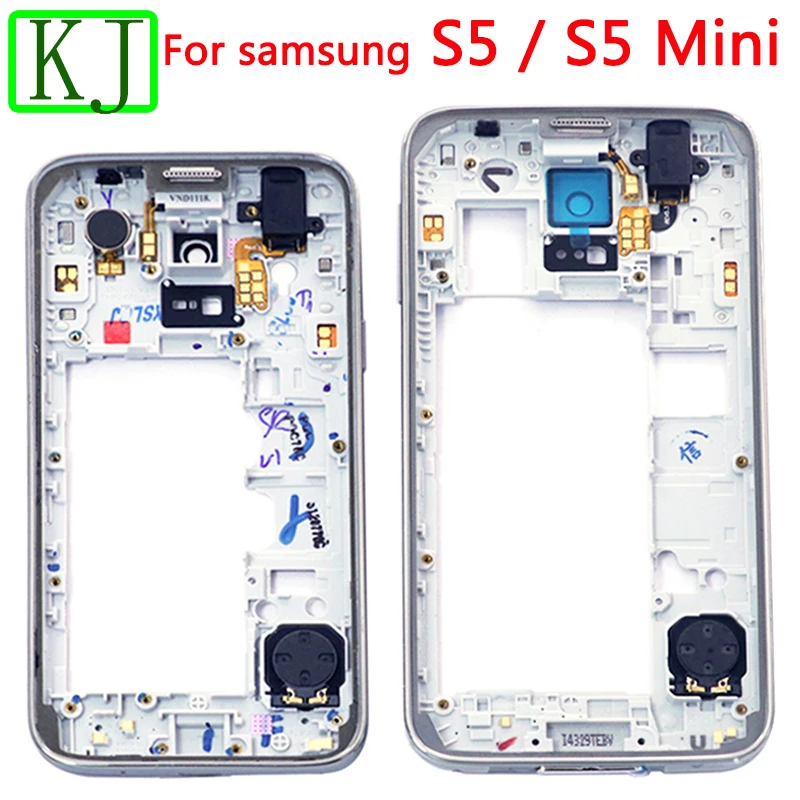 S5 средняя рамка Корпус для samsung Galaxy S5 Mini i9600 G900 G800 ЖК средняя пластина рамка