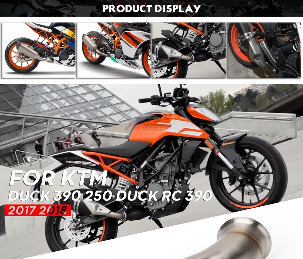 Глушитель для мотоцикла, Труба среднего соединения для KTM Duck 390 250 Duck RC 390 RC RC390 17, Новинка