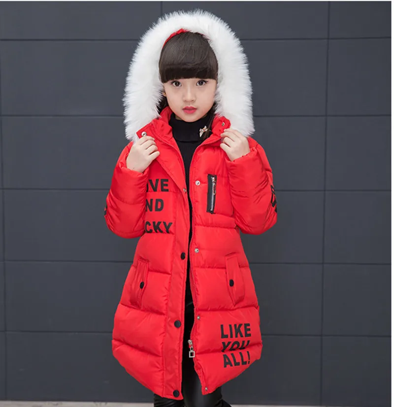Зимнее меховое пальто для девочек модные толстые теплые куртки с искусственным мехом для маленьких девочек, пальто, парка детская верхняя одежда детское пальто для детей возрастом от 3 до 12 лет