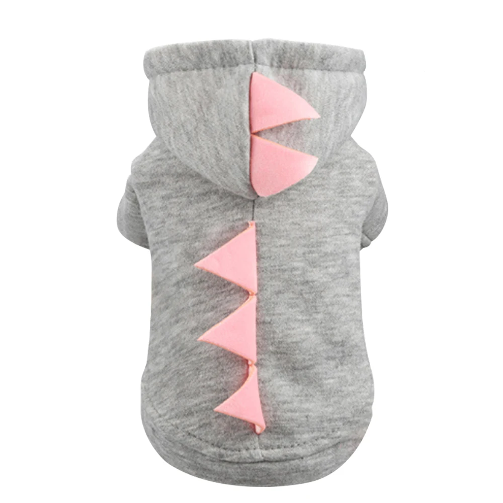 style 2 grey Пальто для собак, хлопковая зимняя теплая одежда для маленьких собак, для чихуахуа, мягкий меховой капюшон, куртка для щенков, одежда для собак, 5 размеров - Цвет: style 2 grey