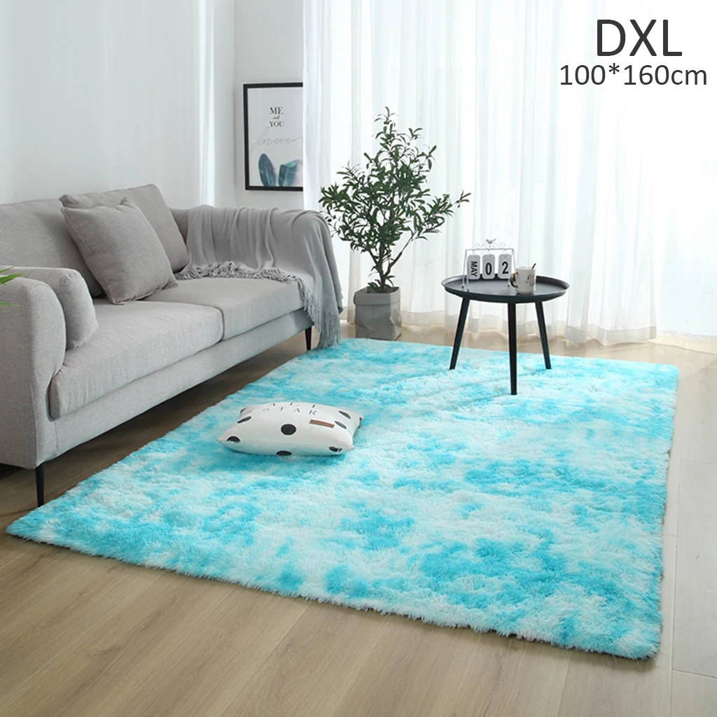 

Living Room/Bedroom Rug Comfotable Pile Plush Carpet Anti-Slip Bay Window Bedside Mat Washable Personality Blanket Soft Carpets