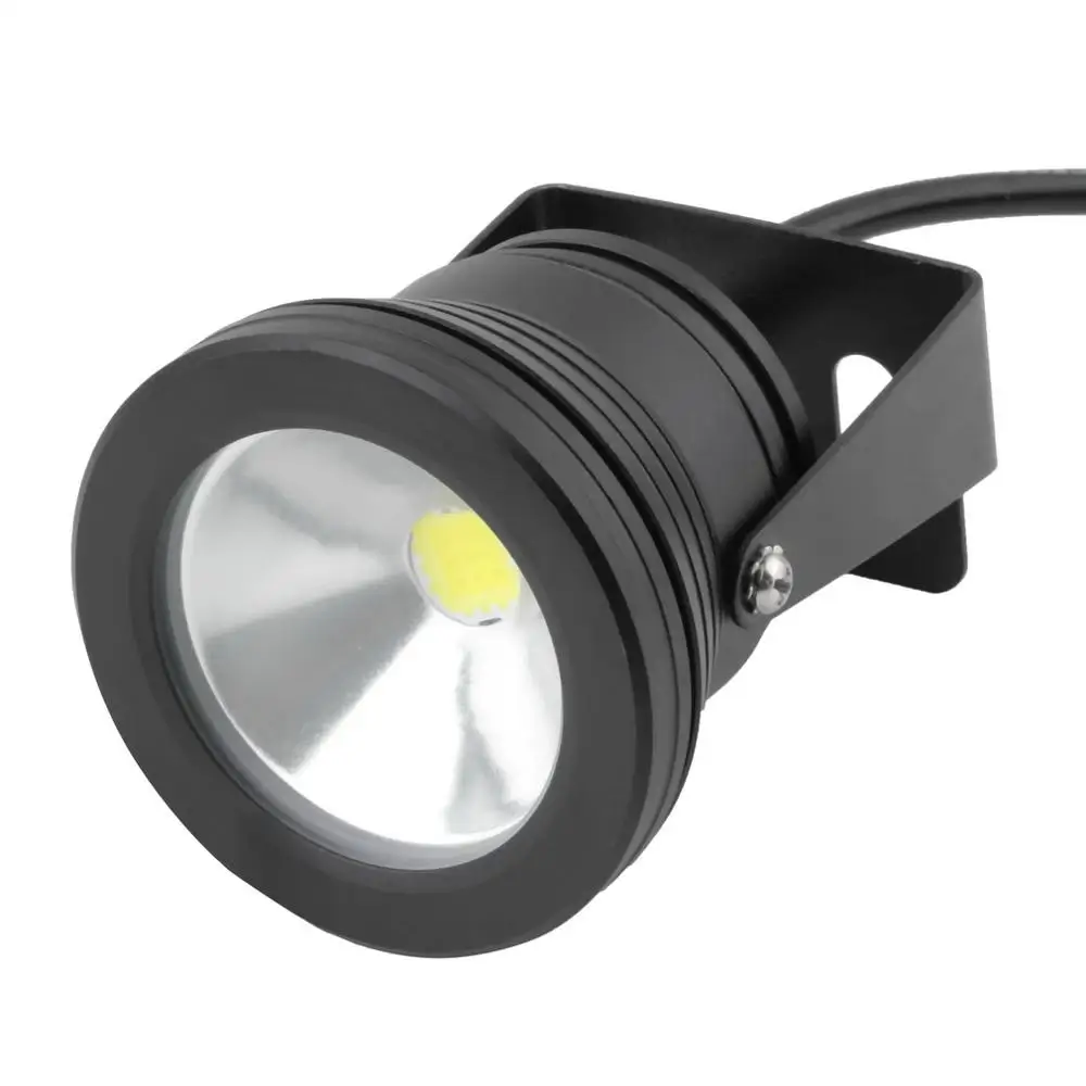 Cool white New 10W 12V Waterproof LED Flood Light Underwater Fountain Light Wash Pond Fish Tank Aquarium Light Spot Lamp Outdoor Lighting - Испускаемый цвет: Cool white