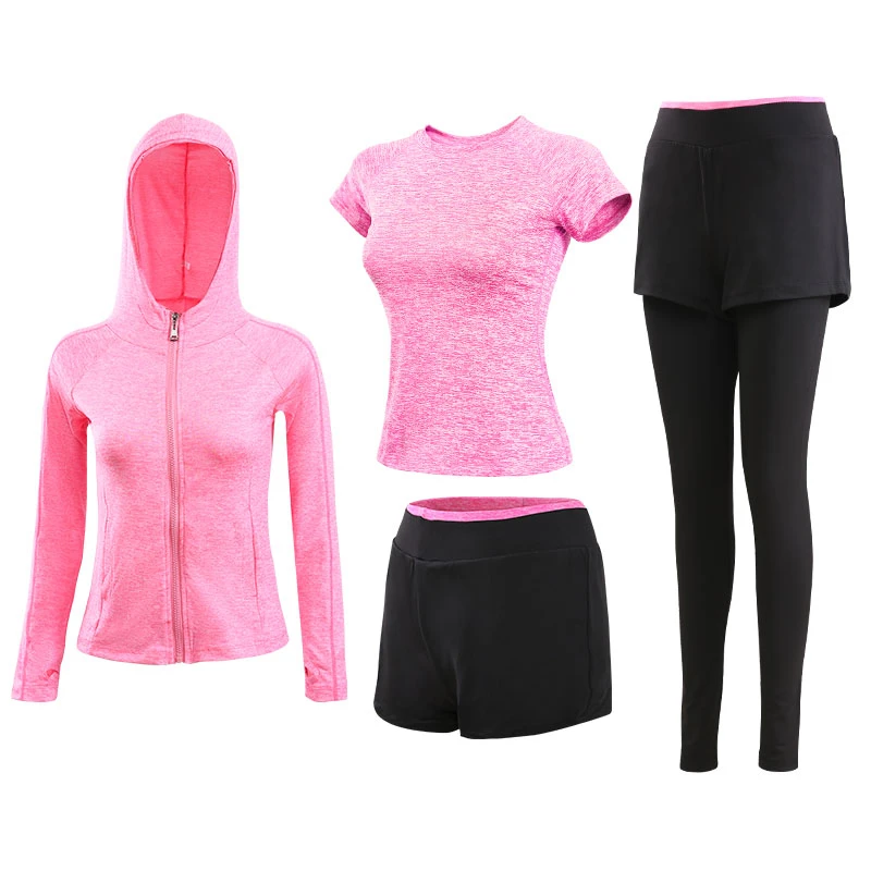 Women sportswear-17 Женская спортивная одежда с капюшоном эластичный спортивный костюм женские дышащие спортивные костюмы для тренировок одежда для тренировок, фитнеса, бега - Цвет: Women sportswear-17