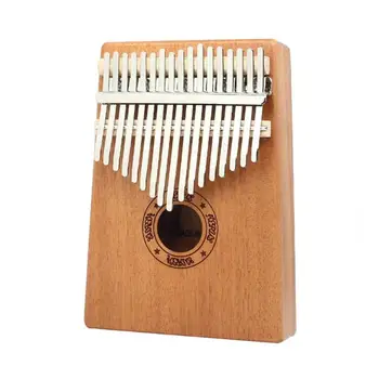 

Muspor 17 Keys Kalimba Wood Mahogany Thumb Piano Musical Instrument with Tuning Hammer Cloth Sticker Bag Kalimba Accessories