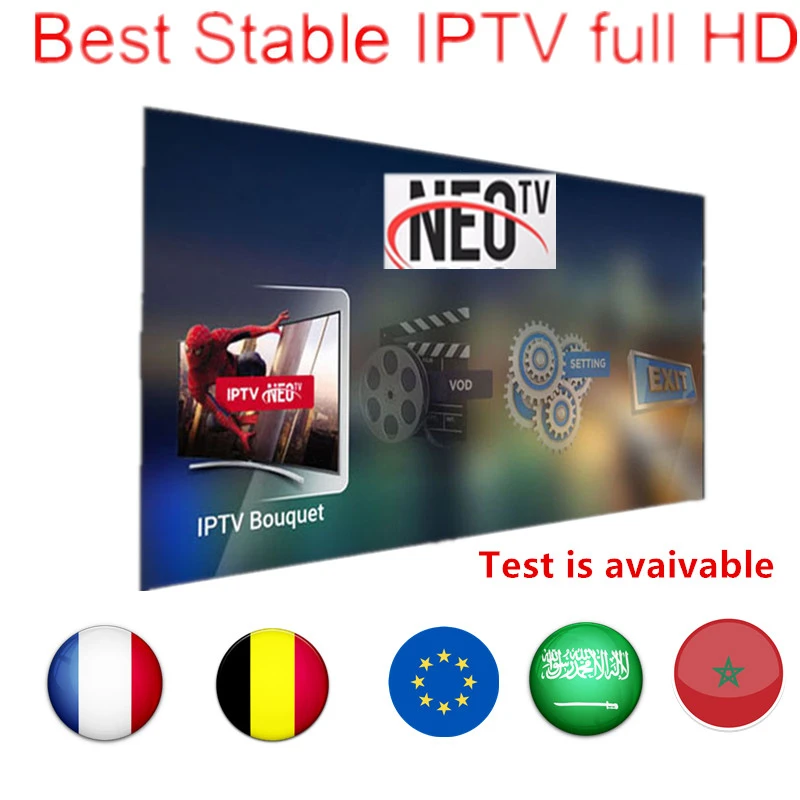 Французский IP tv Франция подписка neo tv pro для android smart tv box 1500 Live Vod французский Бельгия арабский M3U IP tv 1 год код