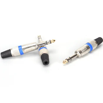 

5pcs 6.35mm Connector Audio Plug Jack 6.5 Amplifier Microphone Plug 1/4" Male Plug To RCA Female Jack Connector
