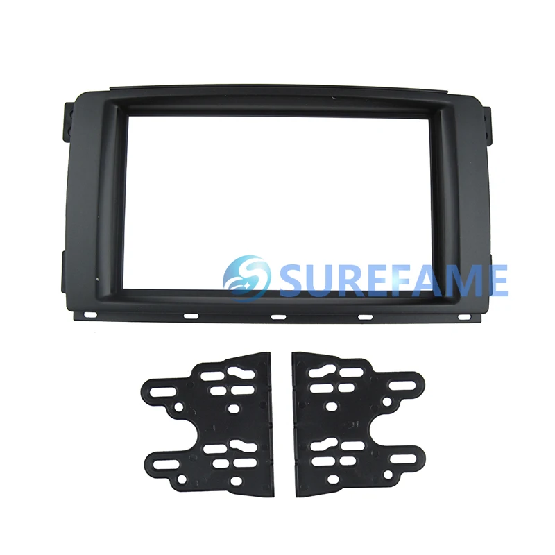 Двойная автомобильная отделка 2 Din объемная панель для Benz Smart Fortwo (BR451) 2007 2010 рамка