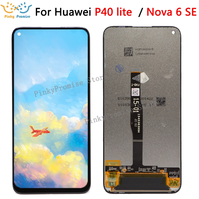ЖК-дисплей для HUAWEI P40 Lite с сенсорной панелью экран Nova 6 SE | Мобильные телефоны и