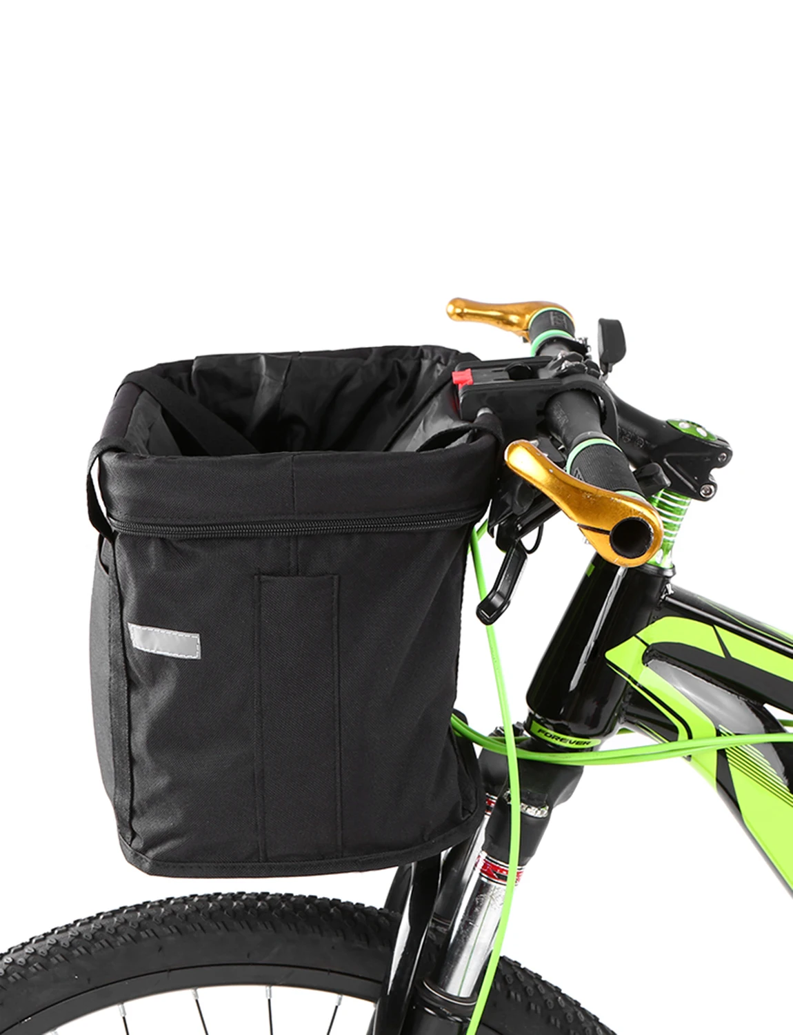 Bicycle Front Basket Waterproof Bike Handlebar Pet Dog Carrier Frame Bag Black 