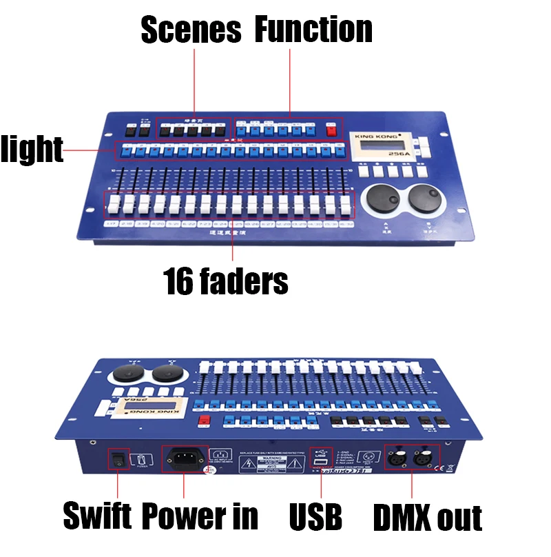 Мощный эффект 256A DMX контроль освесветильник сцены профессиональный Dmx 512 консоль хорошо использовать для DJ дискотевечерние Led движущееся управление головой (art.: 3a378a2dacc) - 3a378a2dacc
