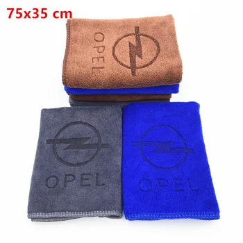 

75*35CM Car Sticker Wash Microfiber Towel Car Cleaning For Opel Astra H G J Insignia Mokka Zafira Corsa Vectra C D Antara