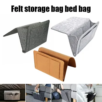 

Felt Bedside Storage Bag Organizer with Multi-Pockets for Bedroom Dorm HKS99