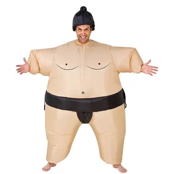 Nadmuchiwane Sumo kostium garnitury zapaśnik kostium na Halloween dla dorosłych dzieci grubas Sumo Party Cosplay Blowup kostium ubrania tanie i dobre opinie OCDAY Other Duży odkryty nadmuchiwane rekreacji Dorośli 8-11 lat 12-15 lat 8 lat Inflatable Sumo Costume Suits For Adult Children
