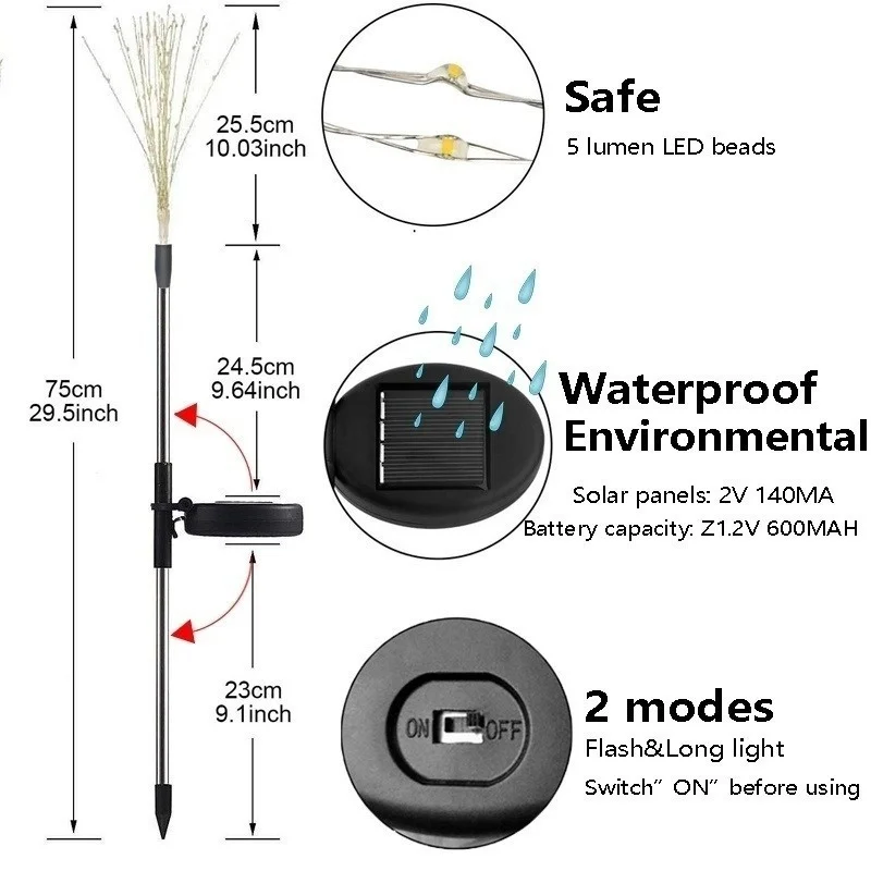 dandelion lampada 90 120 150 led para 05