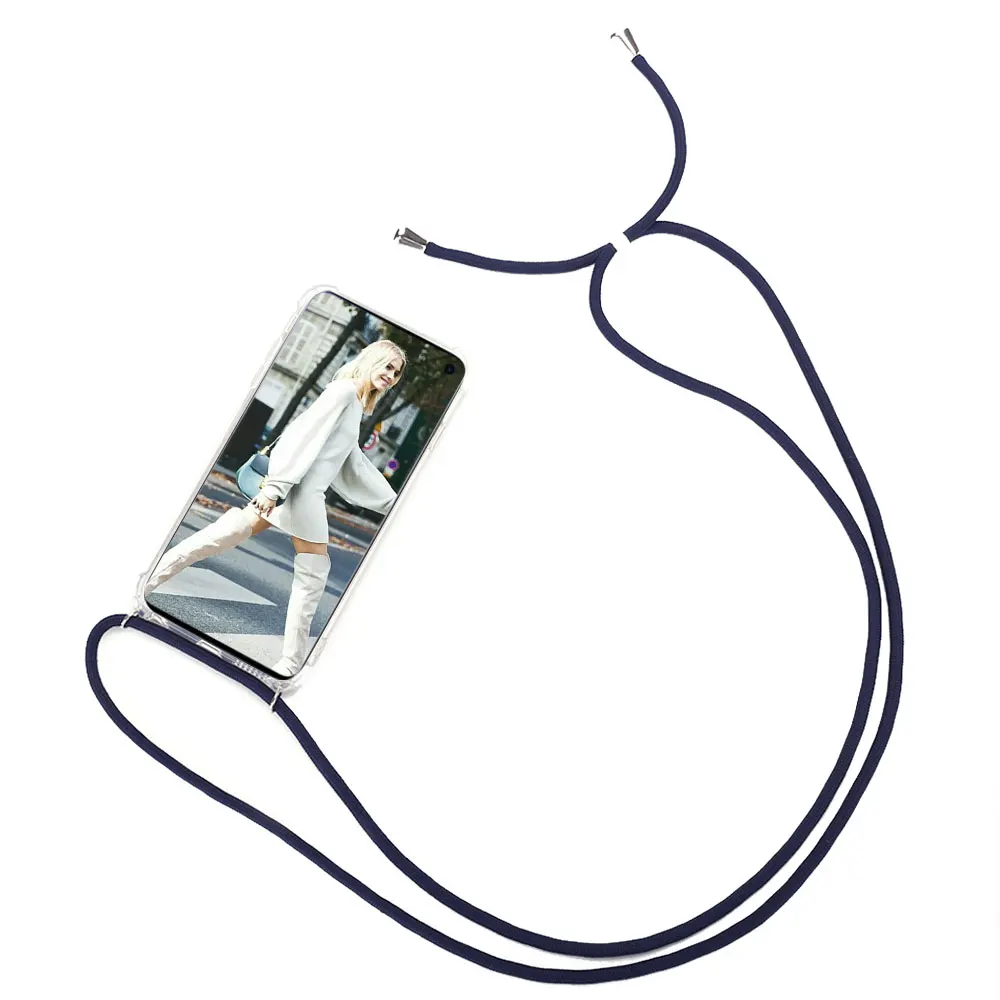 Чехол для Samsung S20 FE S10 Lite S9 S8 Plus S7 Edge Neck Lanyard Coque Galaxy Ultra Funda | Мобильные телефоны и