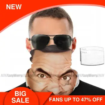 

Mr Bean Mouth Face Mask Mr Bean Facial Mask Funny with 2 Filters Fashion for Adult Mask