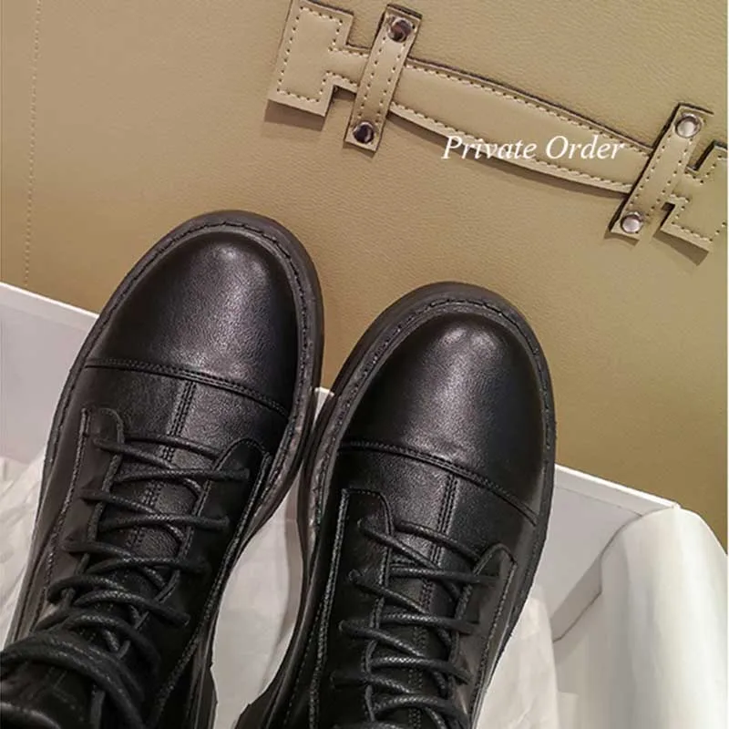 Rimocy/сезон весна коллекция 2020 года женские черные кожаные ботильоны мягкая