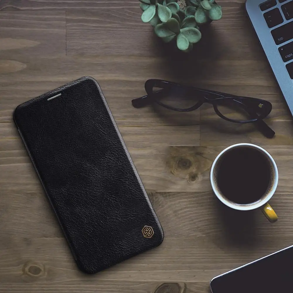 Для iPhone 11 Pro Max X XR XS Max чехол Nillkin Qin роскошный Флип кожаный чехол для телефона для iPhone 11 8 7 6 6S Plus 5 5S SE