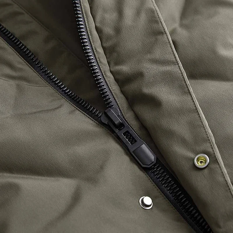 Оригинальное зимнее пальто 90 точек бесшовная длинная пуховая куртка со стерео