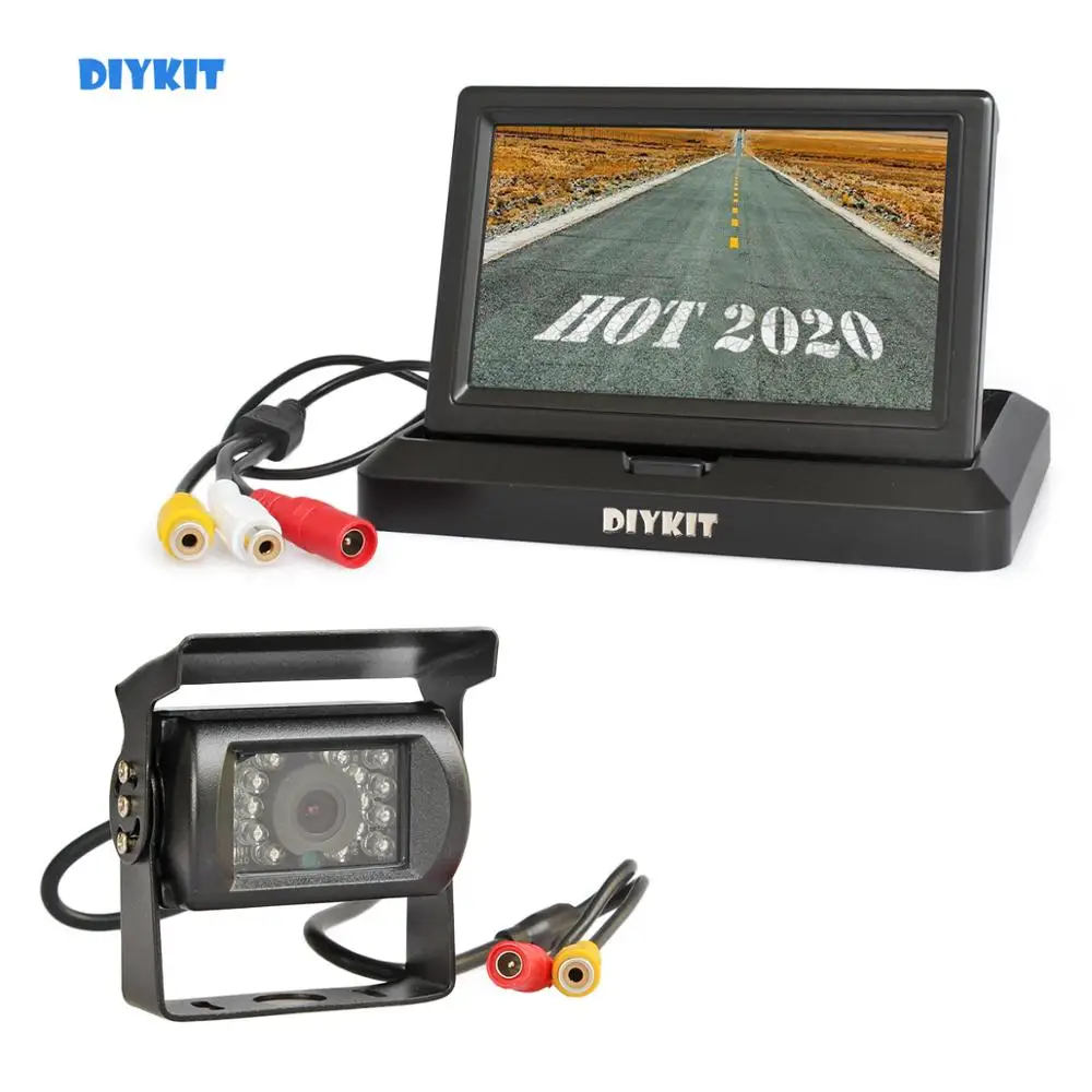 Камера заднего вида DIYKIT проводная 5 дюймов складная TFT ЖК-монитор