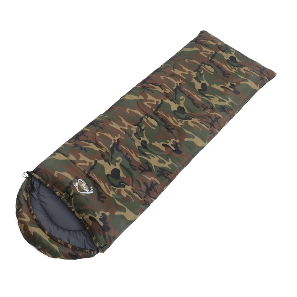 

New Thermal Adult Camping Sleeping Bag Autumn Winter Envelope Hooded Outdoor Travel Water Resistant Thick Tourism Sleeping Bags