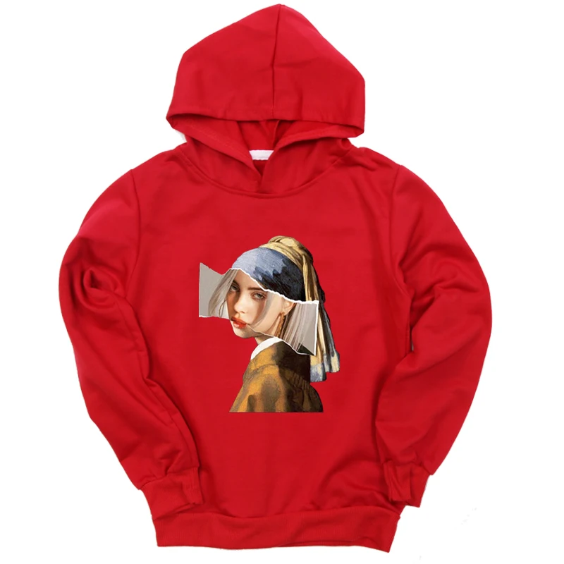Hoodies 9 Новинка года; толстовки с капюшоном с принтом «Билли эйлиш»; Толстовка для маленьких мальчиков и девочек; хлопковый спортивный свитер с капюшоном для подростков; сезон весна-осень - Цвет: Hoodies 9