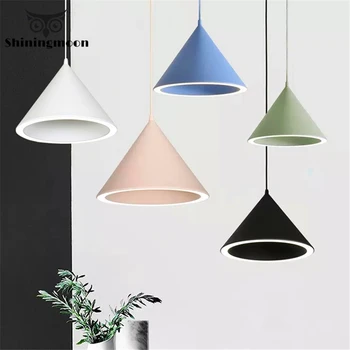 

Nordic Minimalist LED Pendant Lights Creative Art Bar Cafe Pendant Lamp Restaurant Macarons Hanging Lamps Dinning Room Fixtures