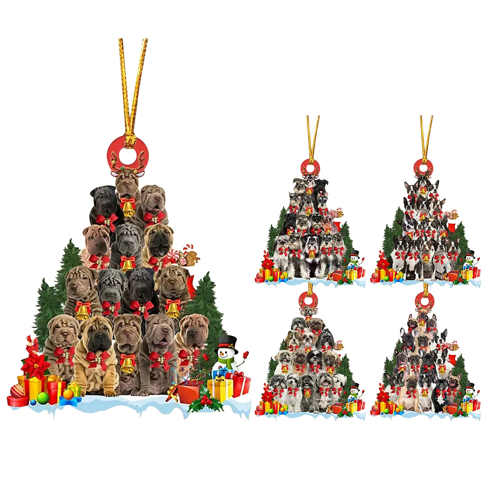 Christmas Goods 2022 Christmas Decorations 2022 Wooden Pandent New Year 2022 Decor Lovely Dog  Puppy Family Ornament Christmas Tree Ornaments|Pendant & Drop Ornaments| -  Aliexpress