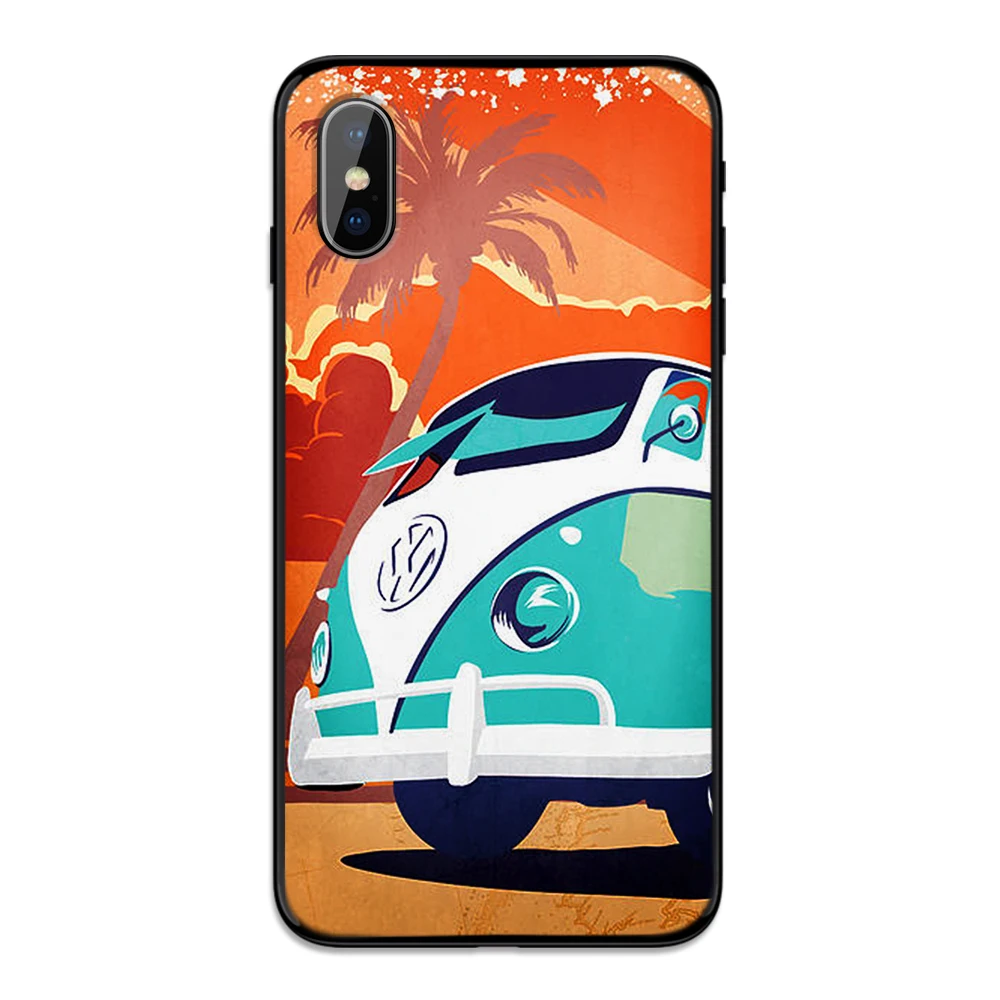 Чехол для телефона для iPhone 11 Pro Max XR XS MAX X volkswagen для Apple 8 7 6 5S s Plus Мягкий Силиконовый ТПУ Матовый чехол Funda para - Цвет: 2