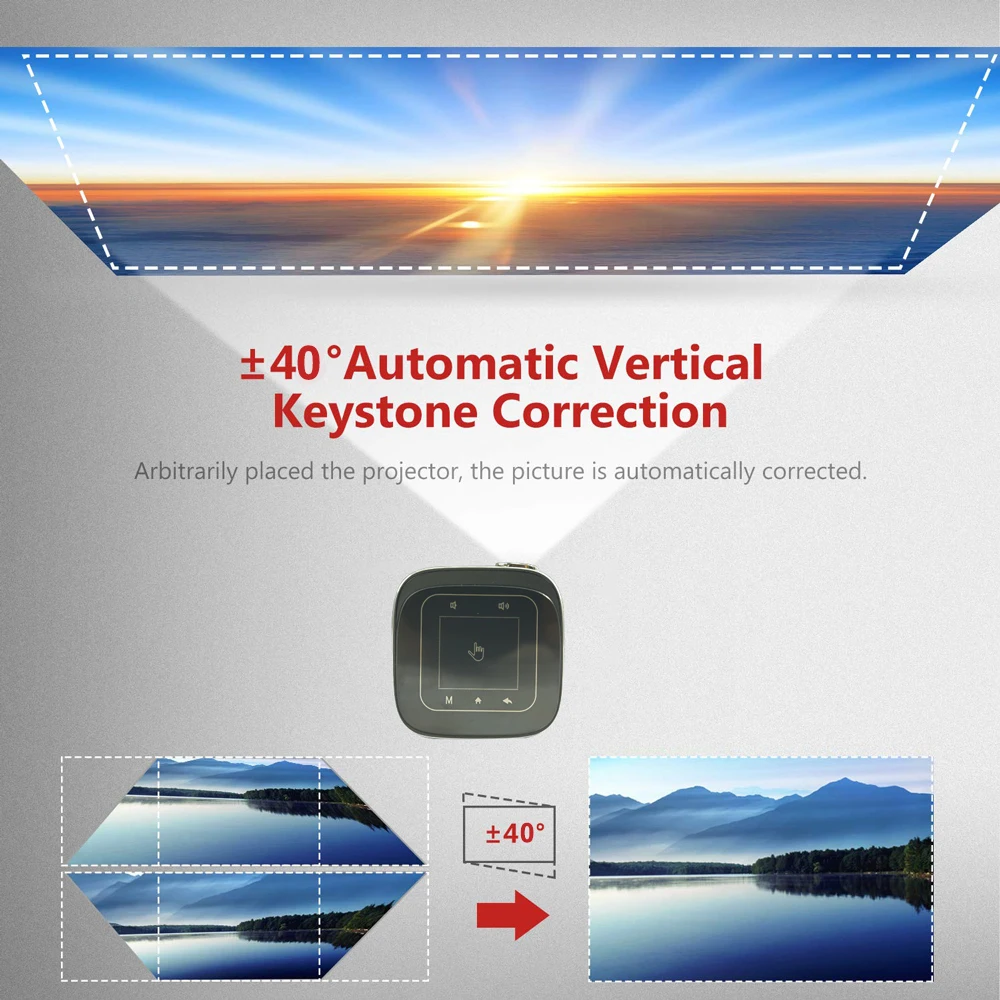 Portable mini LED DLP 3D FULL HD 4K Projector 1