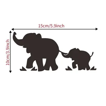 

Elephants Stylish Ultra-slim Window Car Stickers Decal Decor Bedroom Car Stickers For Car Stylish Decoration