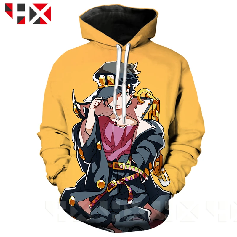 HX новейший аниме JoJo Bizarre Adventure 4 Модные мужские и женские толстовки с 3D принтом в