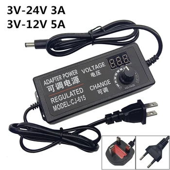 

AC 110-240V DC 5V 6V 8V 9V 10V 12V 15V 24V Universal Power Adapter Supply DC 5 12 24 V Volt Lighting Led Strip Lamp adaptador