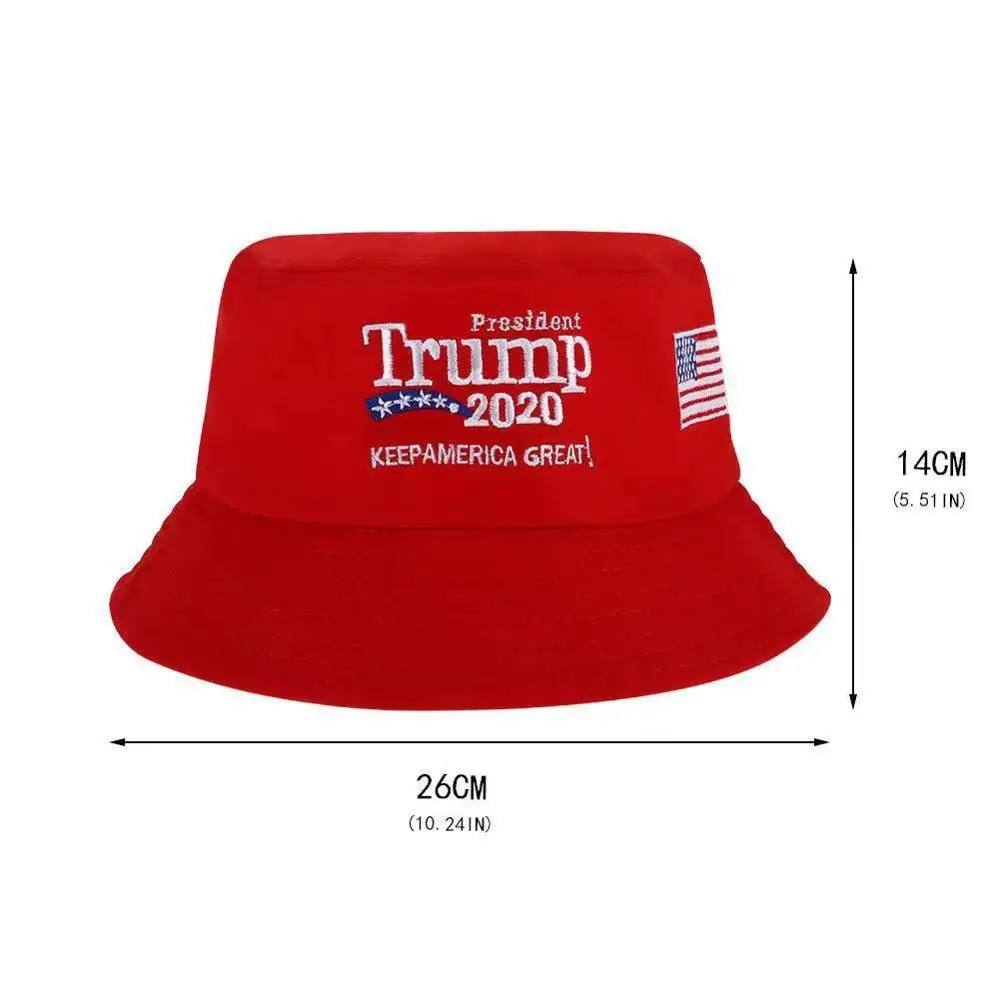 NXYY Exquisite Workmanship President Donald Trump Bucket Hats Keep America Great Again Hat Red Printing Fisherman's Cap Unisex