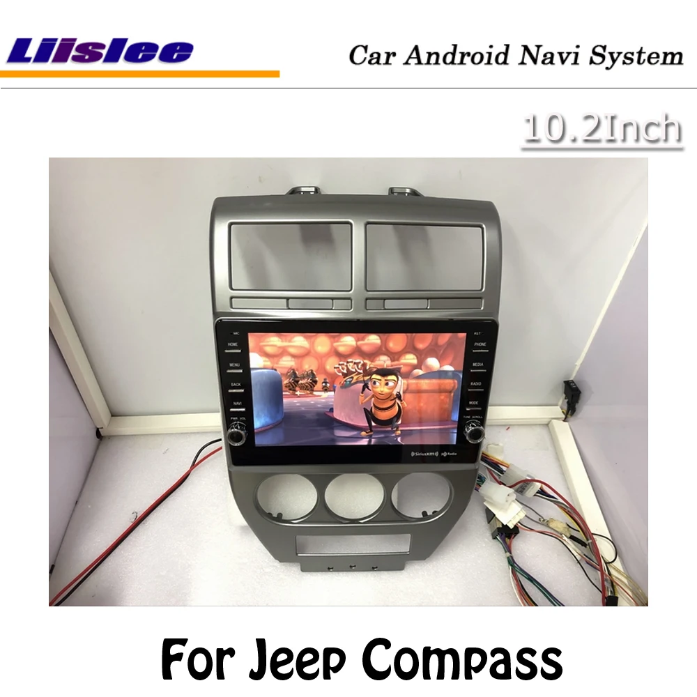 Liislee 10,2 дюймов Android 2+ 32G для Jeep Compass 2007~ 2008 стерео автомобильный экран Carplay Wifi USB gps Navi карта навигация Мультимедиа
