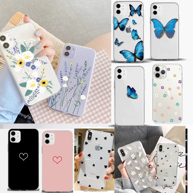 Чехол из ТПУ для Apple iPhone 11 чехол X 7 8 Plus 6 S XS MAX XR SE 2 2020 Pro Роскошный телефона